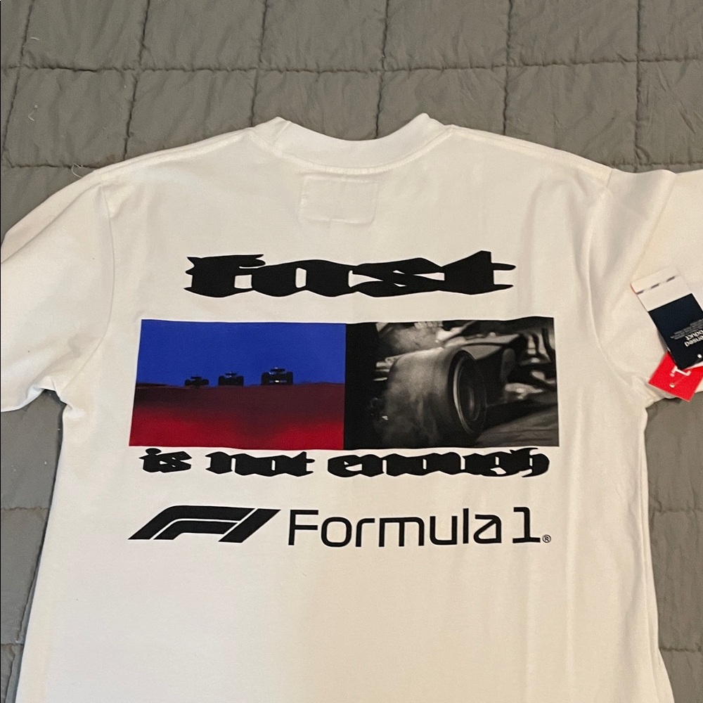 F1 Men's White Short Sleeve Tee